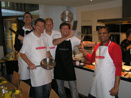 Kulinarisches Team-Koch-Event mit SAP in Heidelberg.