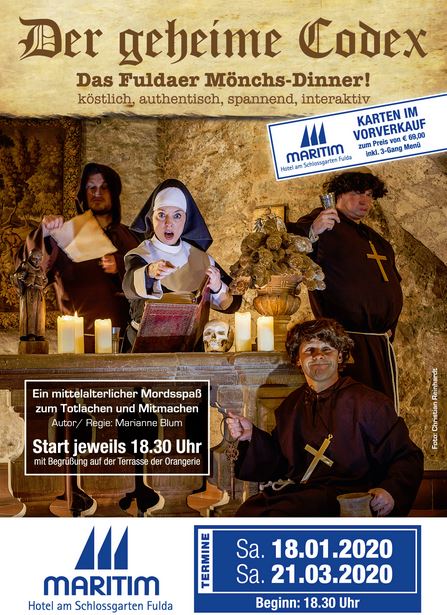 WUNDERLAND Entertainment - Das Fuldaer Mönchs-Dinner Der geheime Codex