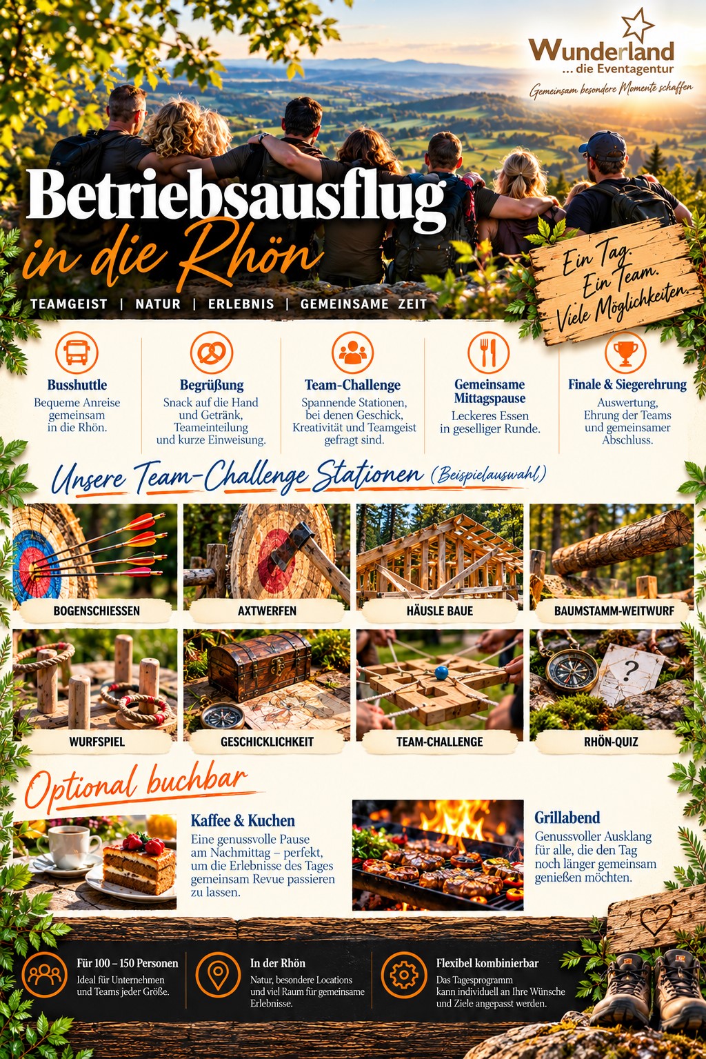 WUNDERLAND Incentibes & Teamevents - Betriebsausflug WUNDERLAND Incentibes & Teamevents - Betriebsausflug