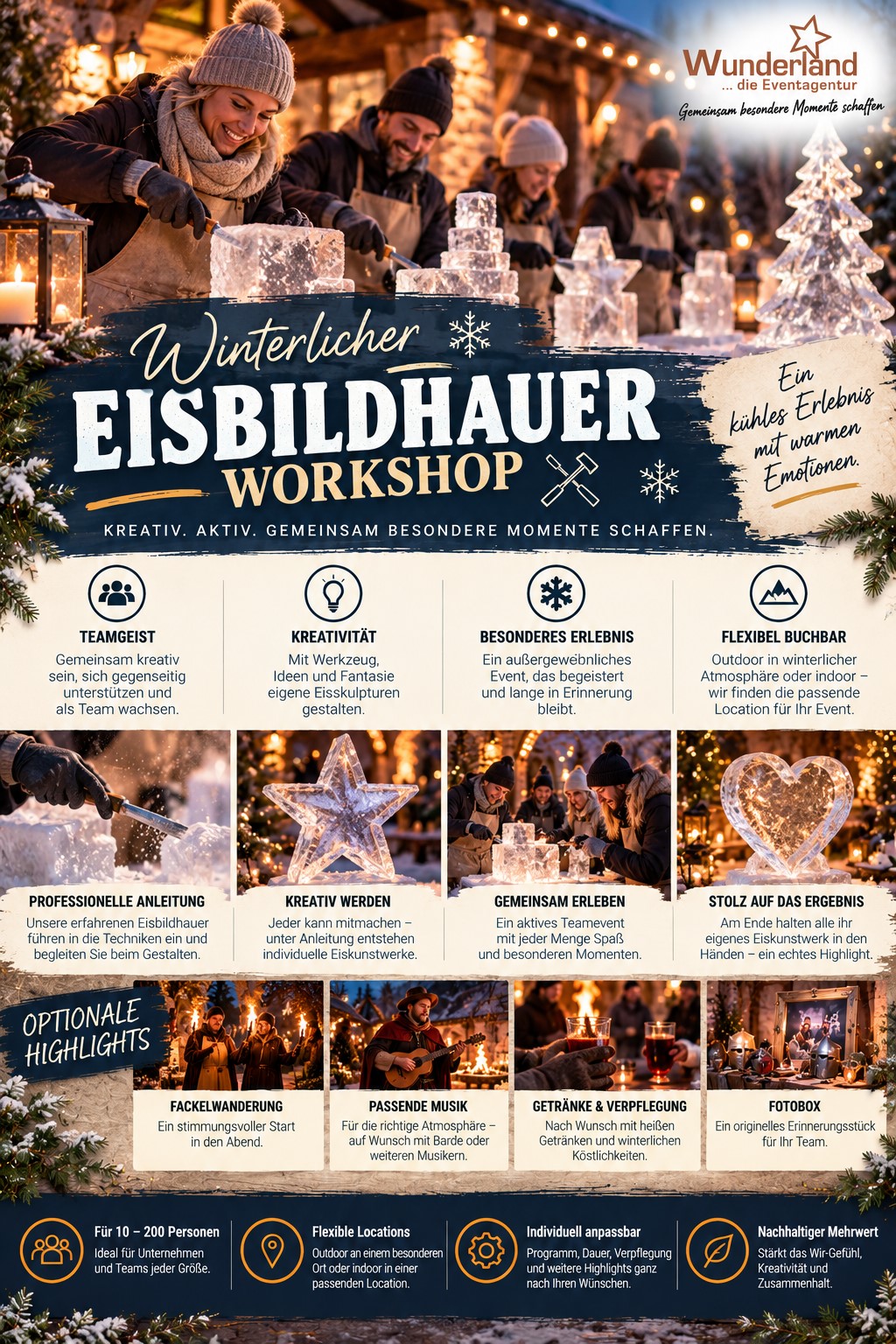 WUNDERLAND Incentives - Eisbildhauer Workshop